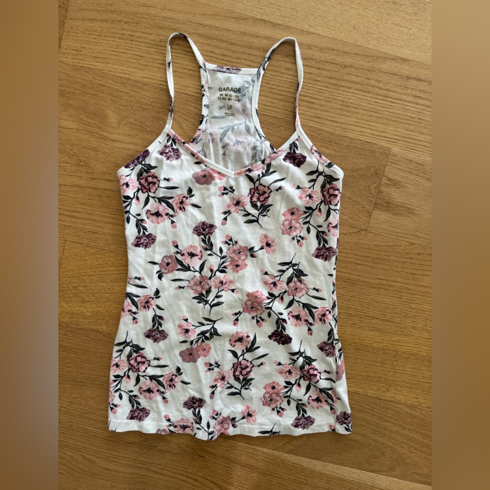 EUC Garage racer back tank top size small